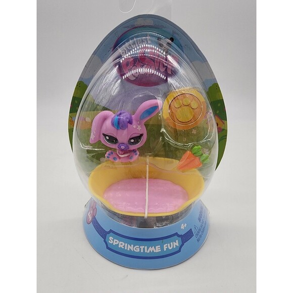 Littlest Pet Shop Series 3 LPS G7 Springtime Fun Egg Pink Easter Bunny #49 - Picture 1 of 4